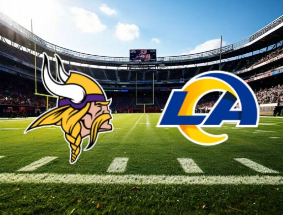 Vikings vs Rams logos NFL