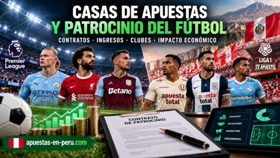 Patrocinio de casas de apuestas en el fútbol: impacto económico de los contratos publicitarios en clubes de la Premier League y Liga 1 Perú